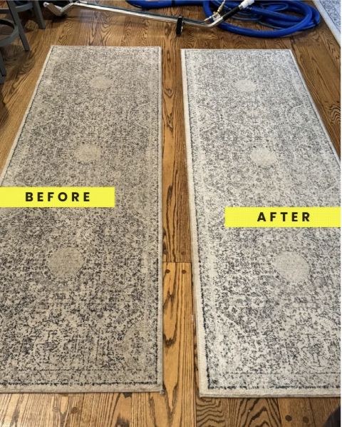 Rug steam cleaning